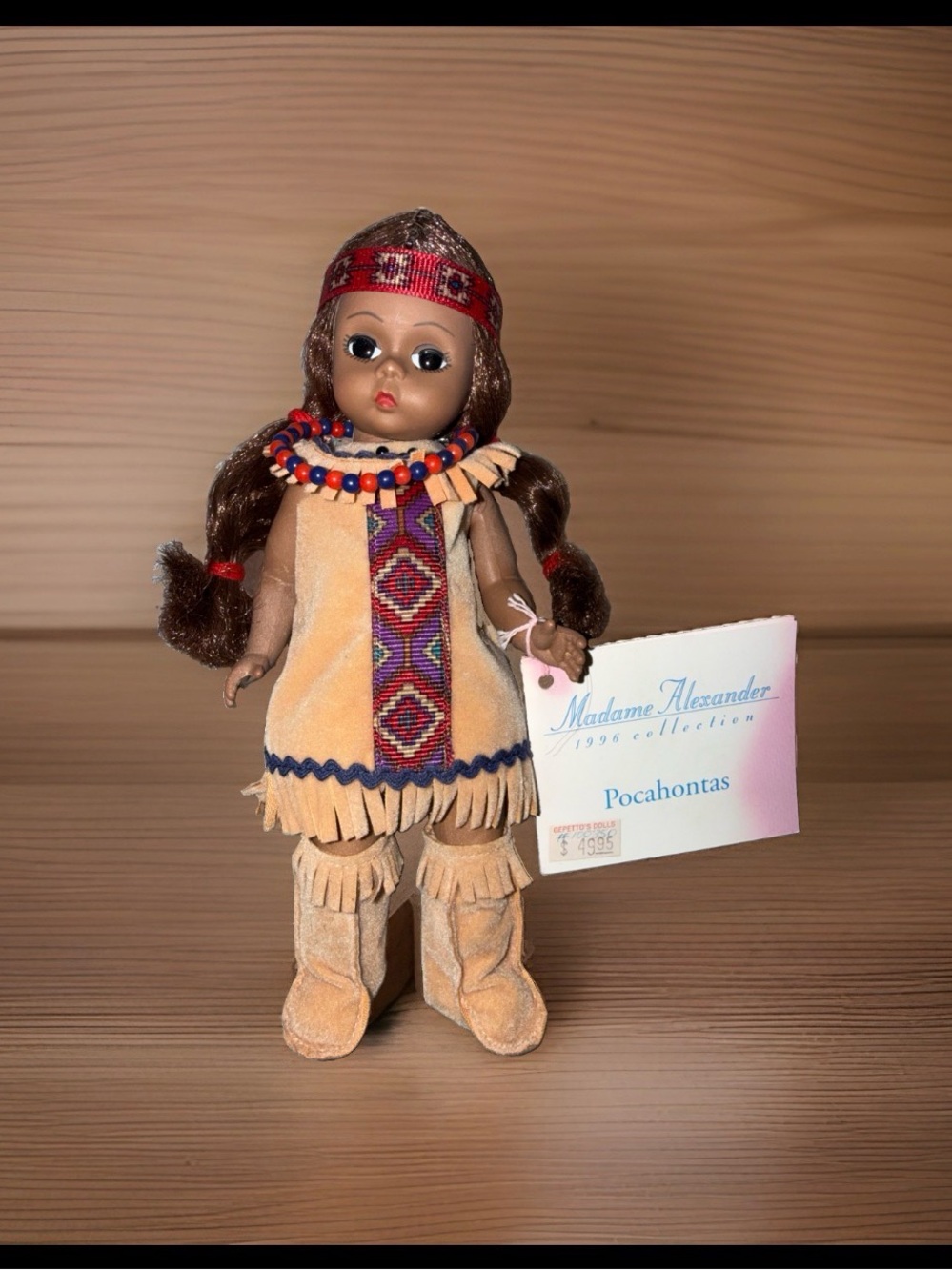Madame Alexander 1996 Pocahontas 8” Collectible Doll w/ Original Tag